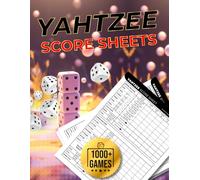 Yahtzee Score Sheets: Large Print Yahtzee Score Pads | 1000+ Score Games for Easy Scorekeeping | Original and Unique Layout Design | 8.5x11 Big Jumbo Size Yahtzee Cards Book