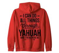 Yahuah Yahusha Leone di Giuda Radici ebraiche Fede Abbigliamento Felpa con Cappuccio