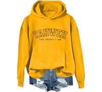 Yahweh Felpa, YHWH camicie per uomo, Christian Yahweh felpa, Christian YHWH Gesù Fede camicie per uomo, Giallo-1., 3XL