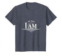Yahweh The Great I AM - Fede ispiratrice Opera d'Arte Maglietta, Bambini, Pervinca, 4 Anni