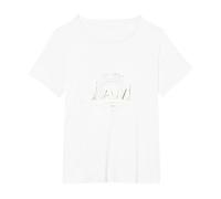 Yahweh The Great I AM - Fede ispiratrice Opera d'Arte Maglietta, Donna Plus-Size, Bianco, 4X