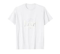 Yahweh The Great I AM - Fede ispiratrice Opera d'Arte Maglietta, Uomo, Bianco, 6XL