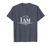Yahweh The Great I AM - Fede ispiratrice Opera d'Arte Maglietta, Uomo, Pervinca, 4XL