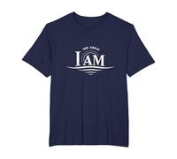 Yahweh The Great I AM - Fede ispiratrice Opera d'Arte Maglietta, Uomo Taglie Grandi, Navy, 4X Tall