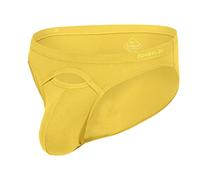 YAHWULAI Slip da uomo triangolare - Sexy e confortevole con ventilazione, elasticità e texture delicata sulla pelle per un maggiore comfort e stile., 1 giallo, L
