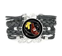 YAIEWNE Braccialetto Regolabile In Pelle Intrecciata Con Totem Dell'Amicizia E Topologia A Stella Per Festival Della Birra, Bracciale Etnico, Accessorio D'Amore, Regalo Di Compleanno O Di Natale.