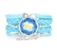 YAIEWNE Festival Della Birra, Brindisi Scientifici, Entanglement Quantistico, Bracciale In Pelle Intrecciata Regolabile, Bracciale Etnico, Accessorio Regalo Di Compleanno E Natale