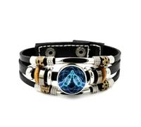 YAIEWNE Festival Della Birra Impulso Letterario Entanglement Quantistico Bracciale In Pelle Intrecciata Regolabile, Bracciale Etnico Fatto A Mano, Accessorio Regalo Di Compleanno E Natale