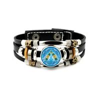 YAIEWNE Festival Della Birra, Universo Di Ghiaccio, Intreccio Quantistico, Bracciale Regolabile In Pelle Intrecciata, Bracciale Etnico Fatto A Mano, Accessorio Regalo Di Compleanno E Natale