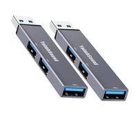 YaimhSound Mini Hub USB a 3 porte, adattatore da USB a USB, piccolo 1 in 3 out USB 3.0 + 2 splitter USB 2.0 per laptop, PC, Xbox, keyborad, mouse, unità flash, SSD, fotocamera (confezione da 2 pezzi)