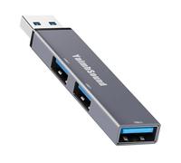 YaimhSound USB Hub 3.0, YaimhSound USB Extender Splitter,3 porte USB Adattatore a USB Estensione per laptop, Keyborad,Mouse,Xbox,Flash Drive,SSD,Fotocamera (grigio, alluminio)