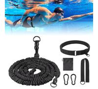 YAIUNHIQ Cintura da Nuoto per Adulti, Cintura da Nuoto per Piscina, Cintura da Nuoto Regolabile da 2,5 a 7,5 m, ausilio per Il Nuoto per Adulti in Piscina