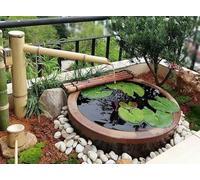 YAIUNHIQ Fontana da Giardino in bambù per Esterni, Set da Gioco con Acqua, Fontana da Giardino Zen in bambù, Decorazione da Giardino Giapponese con Paesaggio Acquatico, 70 cm