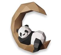 YAIUNHIQ Modello di Carta 3D Panda Decorazione da Parete Scultura di Carta Carta pretagliata Puzzle di Origami Fai da Te