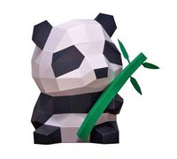 YAIUNHIQ Tubo di Carta 3D Modello di Carta Animale Fai da Te Panda Origami Modello di Carta Animali della Giungla Ornamenti di Scultura
