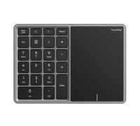 YAJBHnzpt Tastierino numerico USB+ con touchpad. Tastiera digitale wireless compatibile con tastierino a 22 numeri(black silver)
