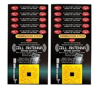 Yajimsa Adesivo ripetitore Segnale Telefono Cellulare 10 Pezzi, Ripetitore Antenna Mobile, Adesivi per potenziamento 'Amplificatore di Segnale per telefoni cellulari per Campeggio, Alpinismo