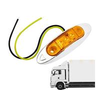 Yajimsa Luci di ingombro a LED per rimorchio per | Luci Laterali per Camion 12-24V, luci a LED per rimorchi | Luci per rimorchio Wireless 3LED per Camion, camioncino