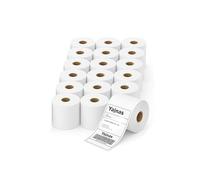 YAJNAS 18 etichette per spedizioni termiche dirette (100 x 150 mm), rotolo di etichette autoadesive per stampante termica, indirizzi codici a barre, etichette per corriere pacchi per e-commerce, 400