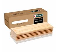 YAJNAS Spolverino per lavagna bianca in legno di alta qualità, non magnetico, nero e bianco, per cancellare pennarelli per lavagna bianca o lavagna, scrivere, cancellare spolverini in legno (1