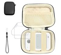 YAJOJO Custodia per fotocamera GODOX C100 con 2 pellicole protettive | Borsa portatile in EVA con tasca in rete, cinturino elastico, cordino e moschettone, organizer da viaggio antiurto, nero