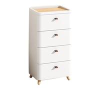 Yajuer Cassettiera Alta, Cassettiera Bianca con Cassetti, Comodino per Camera Da Letto, Comodino Comodino, Comodino Verticale per Corridoio Camera Da Letto(42 * 32 * 80cm)