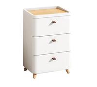 Yajuer Cassettiera Alta, Cassettiera Bianca con Cassetti, Comodino per Camera Da Letto, Comodino Comodino, Comodino Verticale per Corridoio Camera Da Letto(42 * 32 * 62cm)