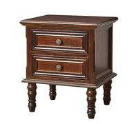 Yajuer Comodini, Comodini mid Century, Comodino con Cassetto, Comodino Moderno, Comodino Alto, Piccoli Comodini per Camere Da Letto(Walnut,45 * 38 * 52cm)