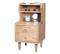 Yajuer Comodini Moderni In Legno Massello, Comodino per Camera Da Letto con 2 Cassetti In Legno, Piccolo Comodino, Comodino per Camera Da Letto E Soggiorno(40 * 38 * 76.5cm)