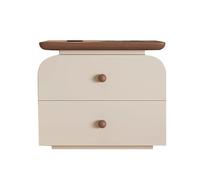 Yajuer Comodino, Comodini, Comodini Moderni In Legno, Comodino In Legno con Contenitore, Tavolini per Piccoli Spazi(Brown,60 * 40 * 50cm)