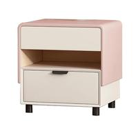 Yajuer Comodino, Comodini con Cassetti Contenitori, Comodino Moderno, Grazioso Comodino, Piccola Cassettiera In Legno per Piccoli Spazi Della Camera Da Letto(Pink,50 * 40 * 53cm)