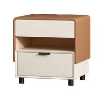 Yajuer Comodino, Comodini con Cassetti Contenitori, Comodino Moderno, Grazioso Comodino, Piccola Cassettiera In Legno per Piccoli Spazi Della Camera Da Letto(Brown,40 * 40 * 53cm)