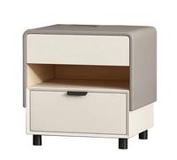 Yajuer Comodino, Comodini con Cassetti Contenitori, Comodino Moderno, Grazioso Comodino, Piccola Cassettiera In Legno per Piccoli Spazi Della Camera Da Letto(Gray,40 * 40 * 53cm)