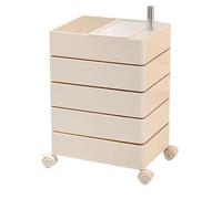 Yajuer Comodino, Comodino Alto con Contenitore Aperto Comodino, Comodino con Cassetto Ripiano Aperto, Comodino Verticale per Soggiorno(White)