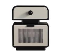 Yajuer Comodino, Comodino con 2 Cassetti, Comodino Moderno, Comodini In Legno con Cassetti Per Camera Da Letto, Ufficio, Armadio per Bambini, Dormitorio(Black,35 * 40 * 50cm)