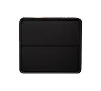 Yajuer Comodino Minimalista, Comodino con Rivestimento In Pelle, Tavolino con 2 Cassetti, Comodino In Legno per Divano Da Soggiorno In Camera Da Letto(Black,35 * 47 * 40cm)