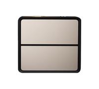 Yajuer Comodino Minimalista, Comodino con Rivestimento In Pelle, Tavolino con 2 Cassetti, Comodino In Legno per Divano Da Soggiorno In Camera Da Letto(Silver,35 * 47 * 40cm)