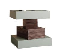Yajuer Comodino Moderno, Comodino In Legno con Spazio Aperto, Tavolino Minimalista A 4 Ripiani, Comodino Alto per Camera Da Letto, Soggiorno, Studio(Green,45 * 40 * 50cm)