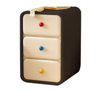 Yajuer Comodino Moderno, Piccolo Comodino, Tavolino Stretto con Cassetti, Mobiletto Stretto, Comodino In Legno per Piccoli Spazi(Black,25 * 40 * 50cm)