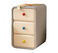 Yajuer Comodino Moderno, Piccolo Comodino, Tavolino Stretto con Cassetti, Mobiletto Stretto, Comodino In Legno per Piccoli Spazi(Gray,40 * 40 * 50cm)