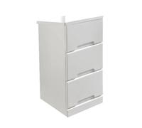 Yajuer Comodino Piccolo, Comodino Stretto con Ripiani Portaoggetti, Comodino Sottile, Comodino, Tavolini Laterali per Camera Da Letto per Piccoli Spazi(White,35 * 40 * 65cm)