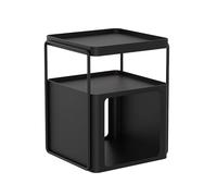 Yajuer Comodino, Torre Di Stoccaggio Verticale, Piccolo Comodino Tavolino Laterale, Comodino Comodino Mobili per Camera Da Letto Armadio Corridoio(Black)