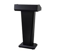 Yajuer Leggii e podi, pulpiti per chiese con fondo stabile in ferro, leggio in metallo con ripiano portaoggetti, cassetto bloccabile, podio per aule(Black)