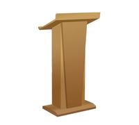 Yajuer Podio In Legno, Supporto per Hostess con Ruote, Piccolo Banco Reception, Supporto per Podio Portatile, Pulpito per Podio per Conferenze In Legno per Chiese(Gold)