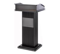 Yajuer Supporto per Podio In Acciaio Inossidabile, Supporto per Leggio per Presentazioni, Leggio In Metallo con Ripiano Portaoggetti, Supporto per Podio Moderno Professionale per Conferenze(Gray)