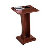 Yajuer Supporto per Podio In Legno, Podi per Leggii In Legno Mobili, Podio Su Ruote, Supporto per Podio Portatile, Pulpito per Chiese, Aule, Conferenze