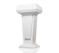 Yajuer Supporto per Podio In Legno, Pulpito con Base Pesante In Legno E 2 Livelli Di Stoccaggio Leggio Portatile per Chiese, Ufficio, Scuola, Conferenza, Auditorium