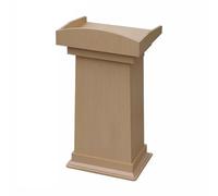 Yajuer Supporto per podio in legno, supporto per podio pulpito con ripiano portaoggetti in MDF di alta qualità, pulpiti per chiese, supporto per podio portatile per ufficio(Beige)