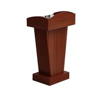 Yajuer Supporto per Podio, Leggio In Legno per Parlare, Pulpito con Contenitore, Supporto per Leggio per Podio Da Pavimento per Chiese, Aule, Uffici(Red)