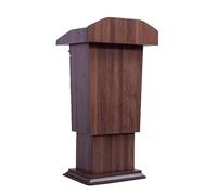 Yajuer Supporto per Podio, Podi Su Ruote, Pulpito Della Chiesa con Contenitore E Ruote, Leggii E Podi, Podio In Legno per Chiese, Seminari, Scuole(Brown,60 * 50 * 100cm)